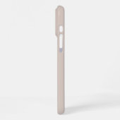Custom Light Ecru Beige neutrale Creme farbig iPhone Hülle (Linke Seite)