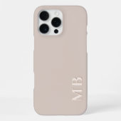 Custom Light Ecru Beige neutrale Creme farbig iPhone Hülle (Rückseite)