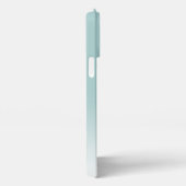 Custom Light Elegant Seafoam Mint Green Monogram iPhone Hülle (Rechte Seite)