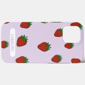 Custom Light Lila Strawberry Case-Mate iPhone Hülle (Rückseite (Horizontal))