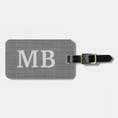 Custom Light Medium Dunkel Grau gefärbt Gepäckanhänger (Vorderseite horizontal)