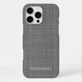 Custom Light Medium Dunkel Grau gefärbt iPhone Hülle (Rückseite)