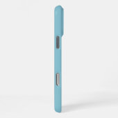 Custom Light Soft Türkis blau gefärbt iPhone Hülle (Rechte Seite)