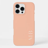 Custom Light Sunny Summer Corner Peach Orange iPhone Hülle (Rückseite)