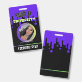 Custom Lila and Green WAP ID Freak von Cardi B Ausweis (Vorder- & Rückseite)