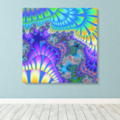 Custom Lila Blue Melt Leinwand Art (Insitu (Holzboden))