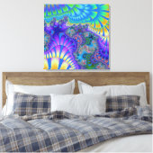 Custom Lila Blue Melt Leinwand Art (Insitu (Schlafzimmer))