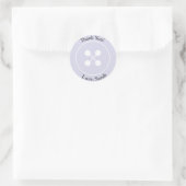 Custom | Lila Button Baby Showsticker Runder Aufkleber (Tasche)