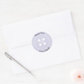 Custom | Lila Button Baby Showsticker Runder Aufkleber (Umschlag)