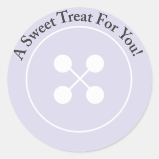Custom | Lila Button Baby Showsticker Runder Aufkleber