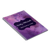 Custom Lila Galaxy School Notebook Notizblock (Rechte Seite)