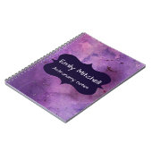 Custom Lila Galaxy School Notebook Notizblock (Linke Seite)