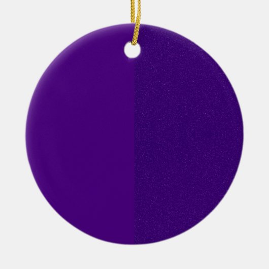 Custom Lila Glitzer Side Ornament (Vorne)