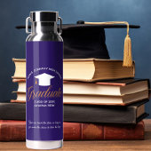 Custom Lila Graduate Class of 2025 Abschluss Trinkflasche
