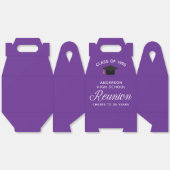 Custom Lila High School Alumni Wiedersehen-Party Geschenkschachtel (Ungeklappt)