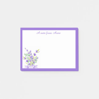 Custom Lila Lavendel Floral Post-it Notes Post-it Klebezettel