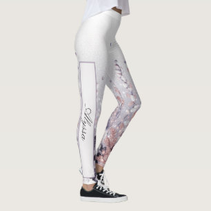 Custom Lila Mystical Wisteria Drift Leggings