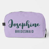 Custom Lilac Cosmetic Bag Gift for Bridesmaids Waschbeutel (Vorderseite)