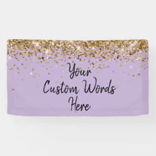 Custom Lilac Lila Birthday Party Foto Stand Banner