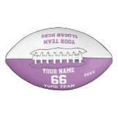 Custom liliaball Football mit Name, Nummer, Team (Vorderseite)