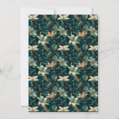 Custom Lilies Floral Custom Birthday Einladung (Rückseite)
