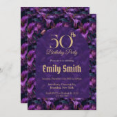Custom Lilies Petal 20Th Birthday Einladung (Vorne/Hinten)