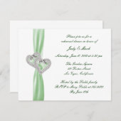 Custom Limon Hearts Probe Abendessen Einladung (Vorne/Hinten)