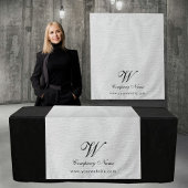 Custom Linen Business Table Runner Banner Script Wandteppich