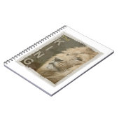 Custom Lion Head of King Pop Art Picture Notizblock (Linke Seite)