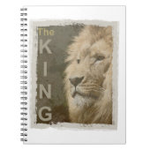Custom Lion Head of King Pop Art Picture Notizblock (Vorderseite)