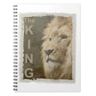 Custom Lion Head of King Pop Art Picture Notizblock