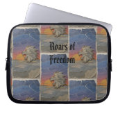 Custom Lion Sunset Laptop Sleeve (Vorderseite)