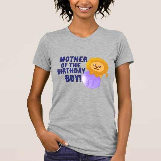 Custom Lion Themed Birthday Parent T-Shirt (Vorderseite)