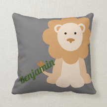 Custom Lion Throw Pillow