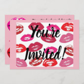 CUSTOM Lipsense Party Einladung + Briefumschläge (Vorne/Hinten)