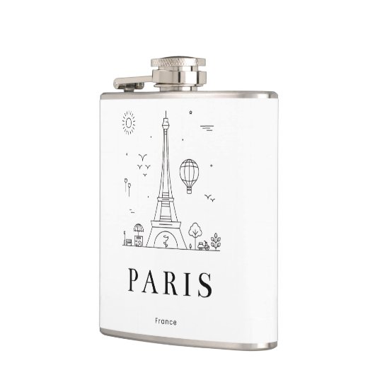 Custom Liquor Flask – Personalized Vinyl Flask for Flachmann (Links)