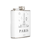 Custom Liquor Flask – Personalized Vinyl Flask for Flachmann (Rechts)