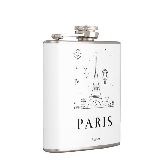 Custom Liquor Flask – Personalized Vinyl Flask for Flachmann (Rechts)