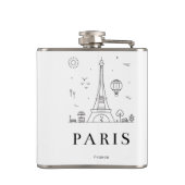 Custom Liquor Flask – Personalized Vinyl Flask for Flachmann (Rückseite)