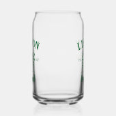 Custom Lissabon Portugal Estertext White Dosenglas (Rechts)