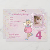 Custom Little Angel Geburtstagsparty Einladung (Vorne/Hinten)