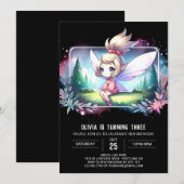 Custom Little Fairy Birthday Einladung (Vorne/Hinten)