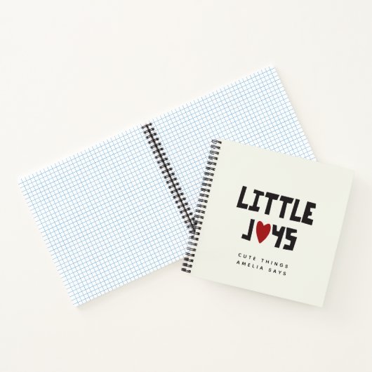 Custom Little Joy Kids Redewendungen Keepake Journ Notizblock (Innenseite)
