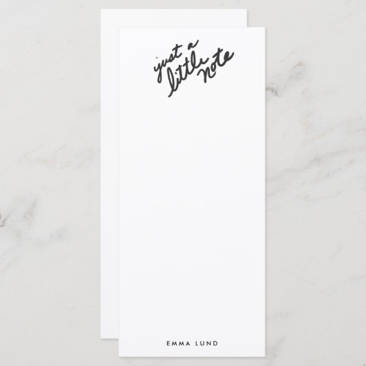 Custom Little Note Stationery (Vorne/Hinten)