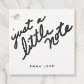 Custom Little Note Stationery Geschenkanhänger (Vorderseite)