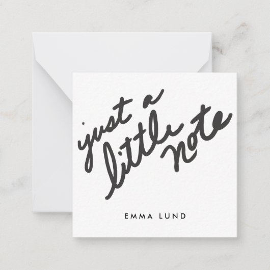 Custom Little Note Stationery Mitteilungskarte (Vorderseite)