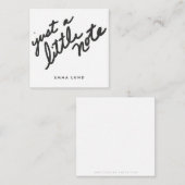 Custom Little Note Stationery Mitteilungskarte (Vorne/Hinten)