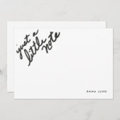 Custom Little Note Stationery Mitteilungskarte (Vorne/Hinten)