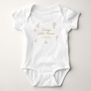 Custom Little Princess Niedlich Pink Girl Fairytal Baby Strampler