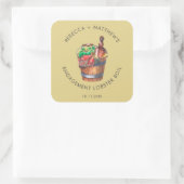 Custom Lobby Boil Engagement Party Quadratischer Aufkleber (Tasche)